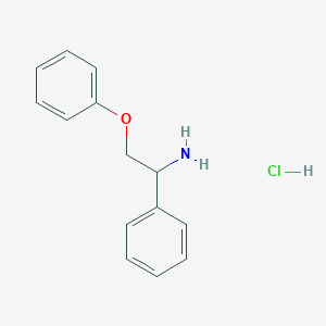 (1-Amino-2-phenoxyethyl)benzene hydrochloride