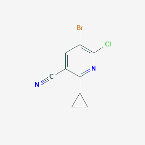 5-Bromo-6-chloro-2-cyclopropylnicotinonitrile