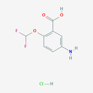 5-Amino-2-(difluoromethoxy)benzoic acid hydrochloride