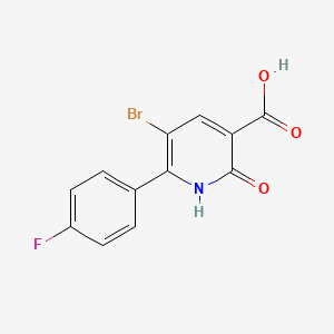 5-Bromo-6-(4-fluorophenyl)-2-oxo-1,2-dihydropyridine-3-carboxylic acid