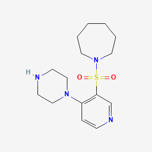 1-((4-(Piperazin-1-yl)pyridin-3-yl)sulfonyl)azepane