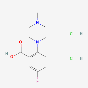 5-Fluoro-2-(4-methylpiperazin-1-yl)benzoic acid dihydrochloride