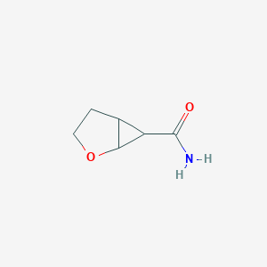 molecular formula C6H9NO2 B15229668 2-Oxabicyclo[3.1.0]hexane-6-carboxamide 