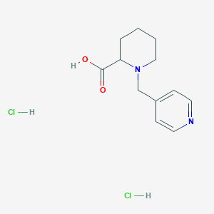 molecular formula C12H18Cl2N2O2 B1522969 1-(Pyridin-4-ylmethyl)piperidine-2-carboxylic acid dihydrochloride CAS No. 1258639-50-7