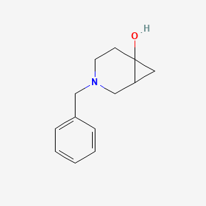 molecular formula C13H17NO B15229701 3-Benzyl-3-azabicyclo[4.1.0]heptan-6-ol 