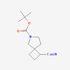 Tert-butyl1-cyano-6-azaspiro[3.4]octane-6-carboxylate