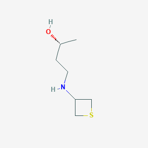 molecular formula C7H15NOS B15229806 (R)-4-(Thietan-3-ylamino)butan-2-ol 