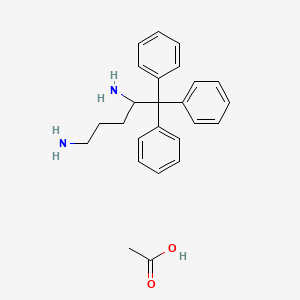 molecular formula C25H30N2O2 B15229829 Trityl-1,4-diaminobutane acetate 