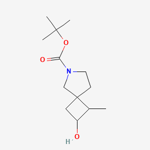 tert-Butyl 2-hydroxy-1-methyl-6-azaspiro[3.4]octane-6-carboxylate