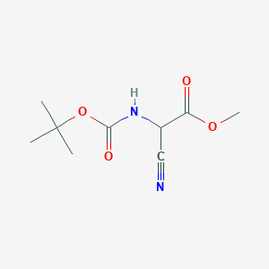 Methyl 2-((tert-butoxycarbonyl)amino)-2-cyanoacetate