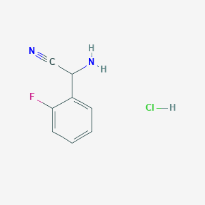 2-Amino-2-(2-fluorophenyl)acetonitrile hydrochloride