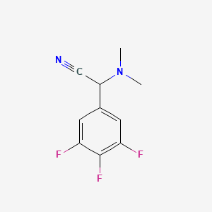 2-(Dimethylamino)-2-(3,4,5-trifluorophenyl)acetonitrile