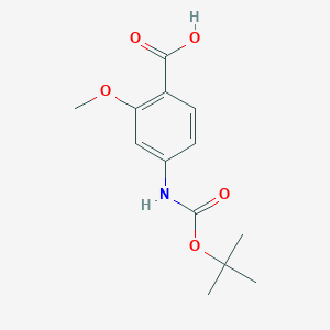 4-((tert-Butoxycarbonyl)amino)-2-methoxybenzoic acid