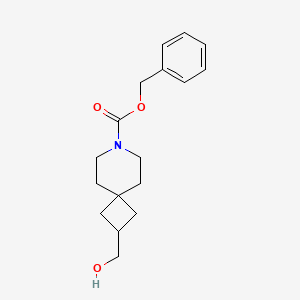 molecular formula C17H23NO3 B15229936 Benzyl 2-(hydroxymethyl)-7-azaspiro[3.5]nonane-7-carboxylate 