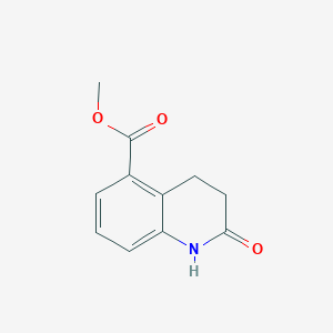 molecular formula C11H11NO3 B15229964 Methyl 2-oxo-1,2,3,4-tetrahydroquinoline-5-carboxylate 