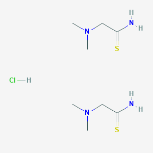 molecular formula C8H21ClN4S2 B1522997 Bis(2-(dimethylamino)ethanethioamide) hydrochloride CAS No. 1251922-68-5