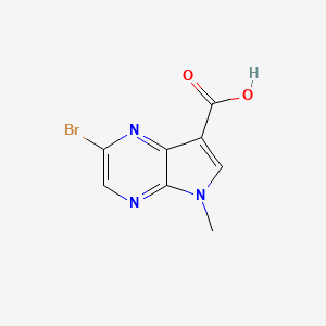 2-Bromo-5-methyl-5H-pyrrolo[2,3-b]pyrazine-7-carboxylicacid