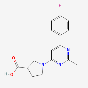 1-(6-(4-Fluorophenyl)-2-methylpyrimidin-4-yl)pyrrolidine-3-carboxylic acid