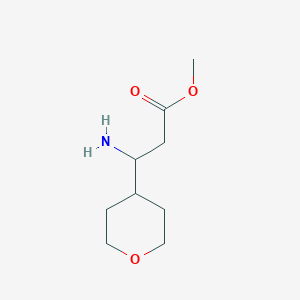 Methyl 3-amino-3-(oxan-4-yl)propanoate