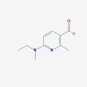 6-(Ethyl(methyl)amino)-2-methylnicotinaldehyde