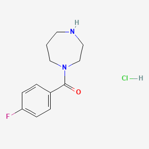 molecular formula C12H16ClFN2O B1523008 1-(4-Fluorobenzoyl)-1,4-diazepane hydrochloride CAS No. 1269152-18-2