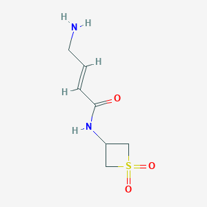 4-Amino-N-(1,1-dioxidothietan-3-yl)but-2-enamide