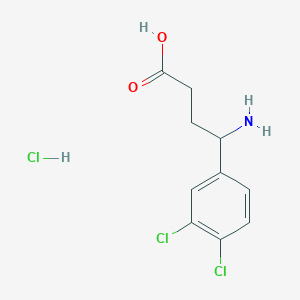 molecular formula C10H12Cl3NO2 B1523012 4-氨基-4-(3,4-二氯苯基)丁酸盐酸盐 CAS No. 1251923-47-3