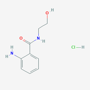 molecular formula C9H13ClN2O2 B1523015 2-氨基-N-(2-羟乙基)苯甲酰胺盐酸盐 CAS No. 34637-48-4