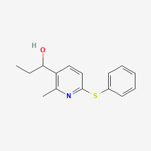 1-(2-Methyl-6-(phenylthio)pyridin-3-yl)propan-1-ol