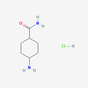 molecular formula C7H15ClN2O B1523020 4-Aminocyclohexane-1-carboxamide hydrochloride CAS No. 856563-23-0