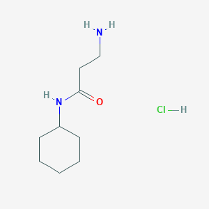 molecular formula C9H19ClN2O B1523021 3-Amino-N-cyclohexylpropanamide hydrochloride CAS No. 115022-98-5