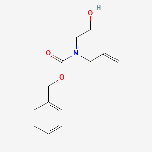 molecular formula C13H17NO3 B1523022 苄基烯丙基(2-羟乙基)氨基甲酸酯 CAS No. 1065075-80-0