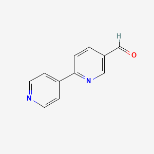 molecular formula C11H8N2O B1523026 [2,4'-Bipyridine]-5-carbaldehyde CAS No. 834881-87-7