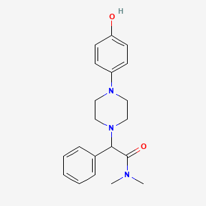 molecular formula C20H25N3O2 B1523031 2-[4-(4-hydroxyphenyl)piperazin-1-yl]-N,N-dimethyl-2-phenylacetamide CAS No. 1214022-77-1