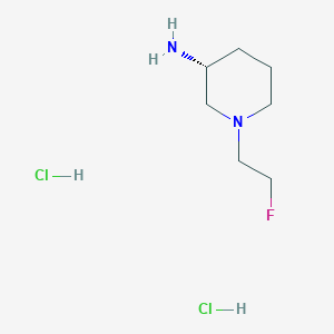 (3R)-1-(2-fluoroethyl)piperidin-3-amine;dihydrochloride