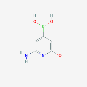 2-Amino-6-methoxypyridin-4-ylboronic acid