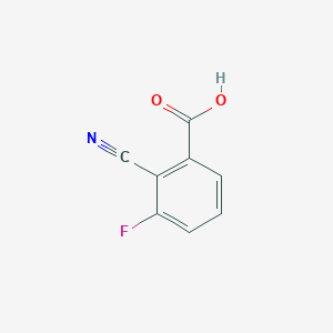 molecular formula C8H4FNO2 B1523035 2-Cyano-3-fluorobenzoic acid CAS No. 1214379-33-5