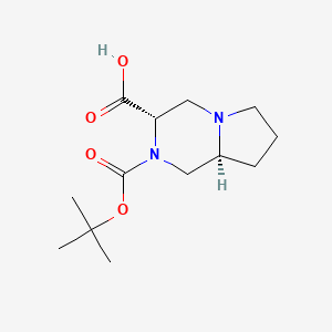 (3S,8aS)-2-(tert-Butoxycarbonyl)octahydropyrrolo[1,2-a]pyrazine-3-carboxylic acid