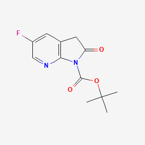 tert-butyl 5-fluoro-2-oxo-3H-pyrrolo[2,3-b]pyridine-1-carboxylate