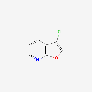 molecular formula C7H4ClNO B15230369 3-Chlorofuro[2,3-b]pyridine 