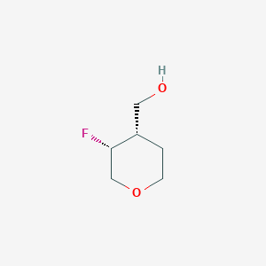 molecular formula C6H11FO2 B15230382 (cis-3-Fluorotetrahydro-2H-pyran-4-yl)methanol 