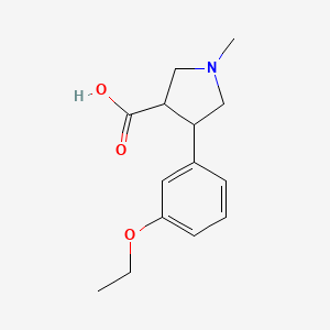 4-(3-Ethoxyphenyl)-1-methylpyrrolidine-3-carboxylic acid