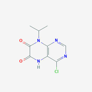 molecular formula C9H9ClN4O2 B15230411 4-Chloro-8-isopropylpteridine-6,7(5H,8H)-dione 