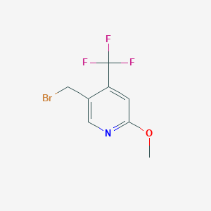 5-(Bromomethyl)-2-methoxy-4-(trifluoromethyl)pyridine