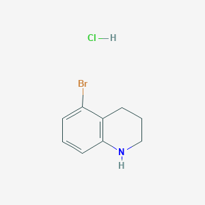 molecular formula C9H11BrClN B1523042 5-Bromo-1,2,3,4-tetrahydroquinoline hydrochloride CAS No. 1073968-64-5