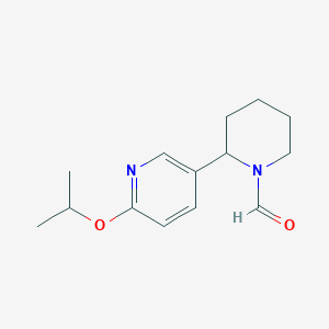 2-(6-Isopropoxypyridin-3-yl)piperidine-1-carbaldehyde