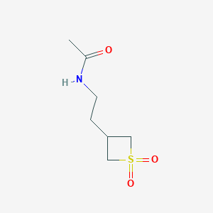 N-(2-(1,1-Dioxidothietan-3-yl)ethyl)acetamide