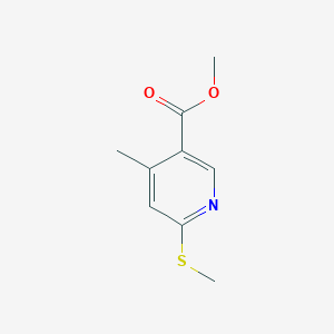 Methyl 4-methyl-6-(methylthio)nicotinate