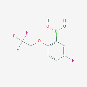 molecular formula C8H7BF4O3 B1523049 5-氟-2-(三氟乙氧基)苯硼酸 CAS No. 1313760-94-9