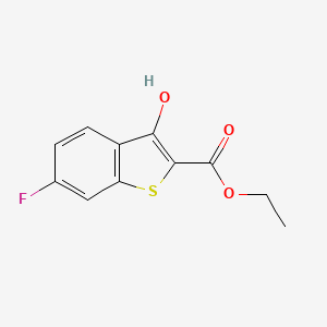 molecular formula C11H9FO3S B15230498 Ethyl 6-fluoro-3-hydroxybenzo[b]thiophene-2-carboxylate 